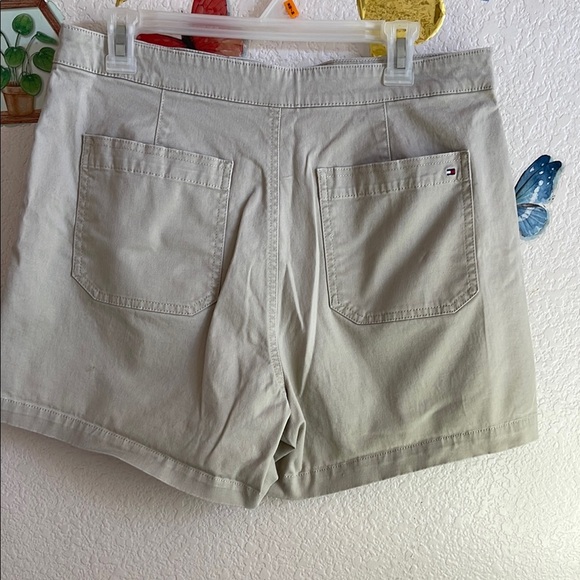 Tommy Hilfiger Tan Skorts Tailored Cotton Blend - Picture 4 of 6